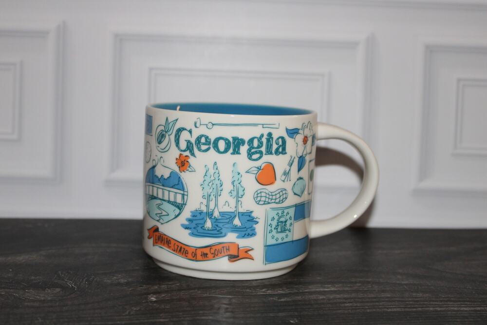 Starbucks GEORGIA Been There Series Collector BTS Coffee Mug Blue